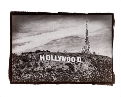 Hollywood Sign Sepia