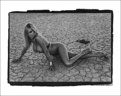 Barbara Moore Playmate DryLake BW