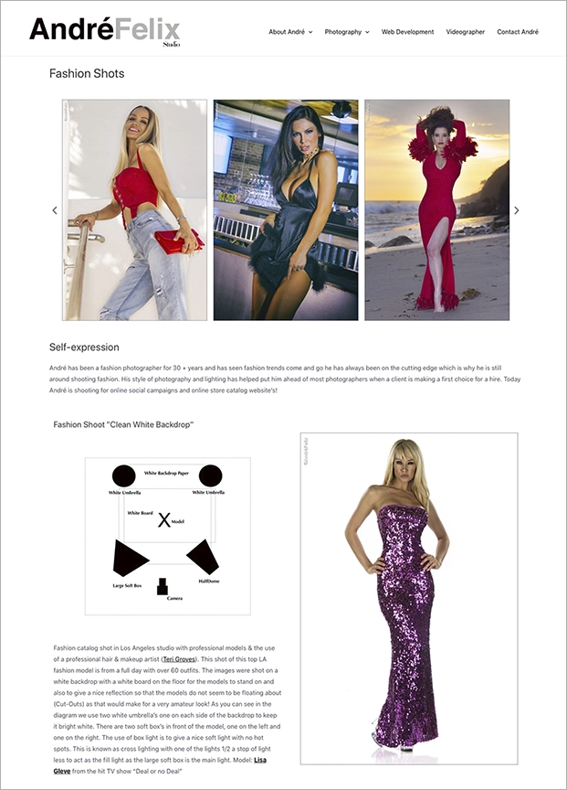 andrefelix.com page